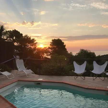 Maison Gaou Benat Piscine Vue וילה בורם-לה-מימוזה